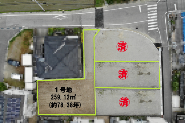 土地 東近江市躰光寺町 みらいずタウン躰光寺1号地